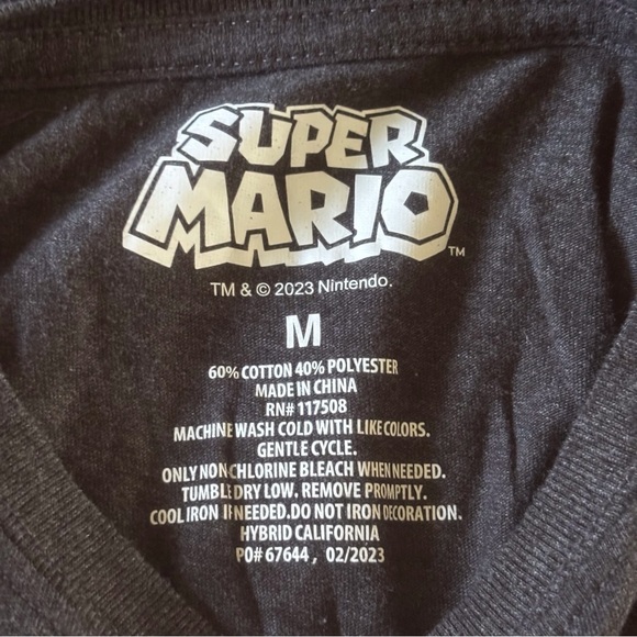 Super Mario Brothers Toad short sleeve graphic tee in size M - Picture 3 of 3